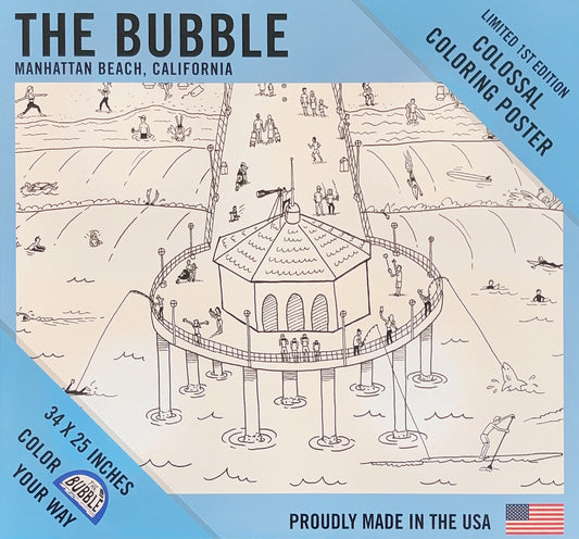 The Bubble Colossal Coloring Poster