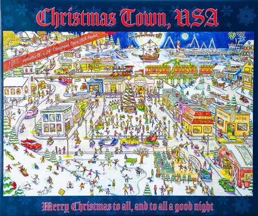 Christmas Town Puzzle & Poster