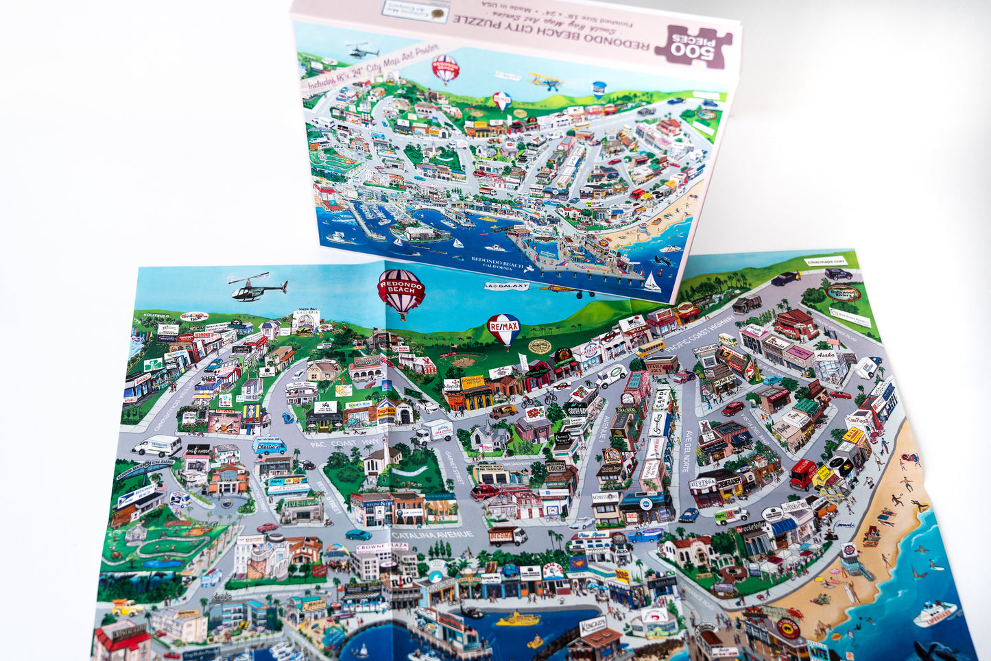 Redondo Beach Map Puzzle & Poster